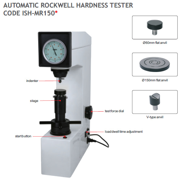 AUTOMATIC ROCKWELL HARDNESS TESTER CODE ISH-MR150*
