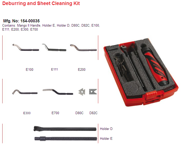 Deburring and Sheet Cleaning Kit