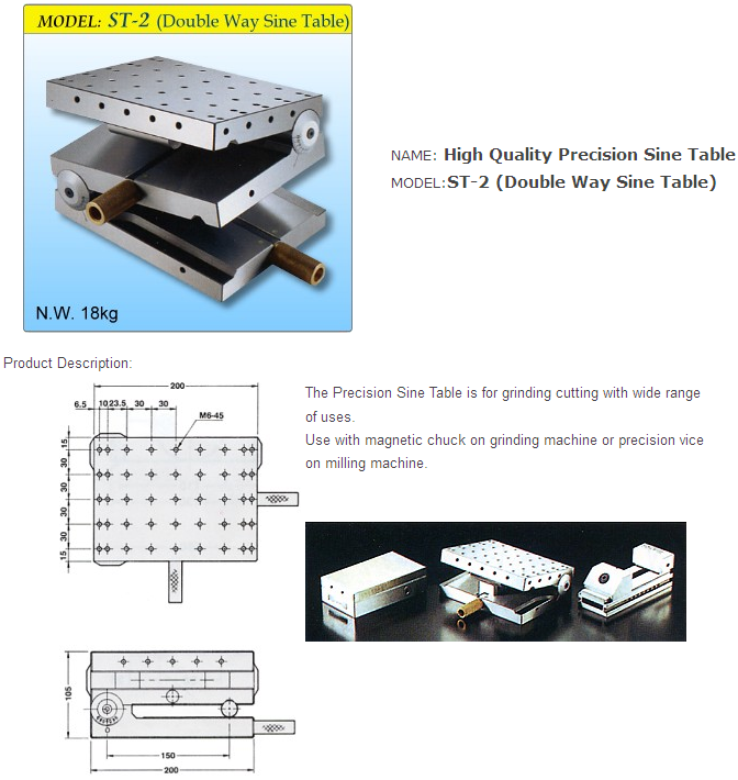 ST-2 (Double Way Sine Table)